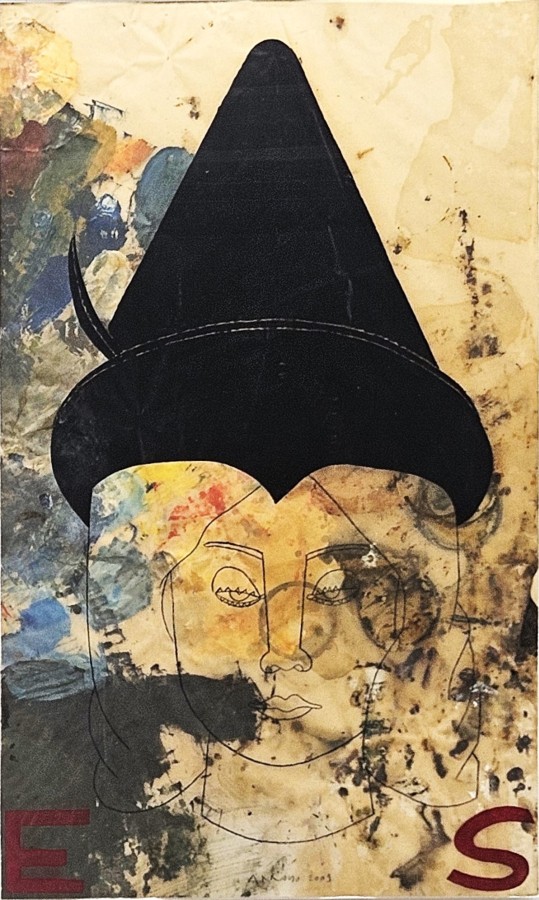 Eduardo Arroyo: 90x55 cm,  oil on paper , Artnew Gallery